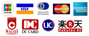 ご利用可能なクレジットカード会社のロゴです。